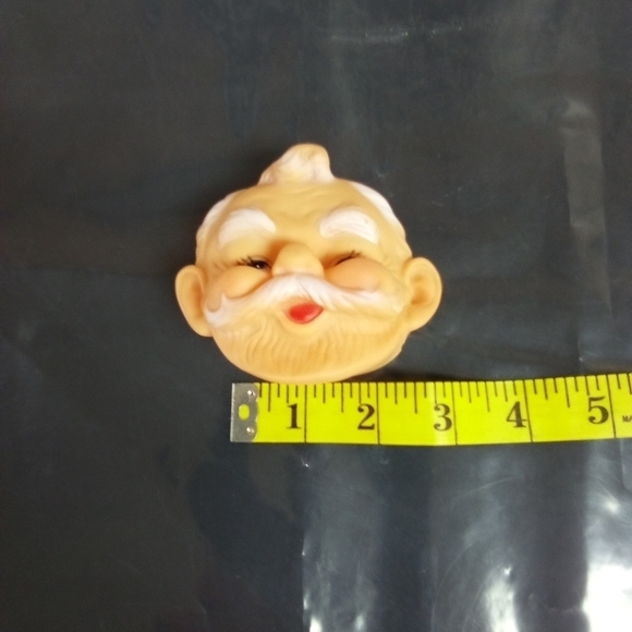 Vintage Santa Claus Face for Doll Making Saint Nick Christmas Crafts - Picture 5 of 5